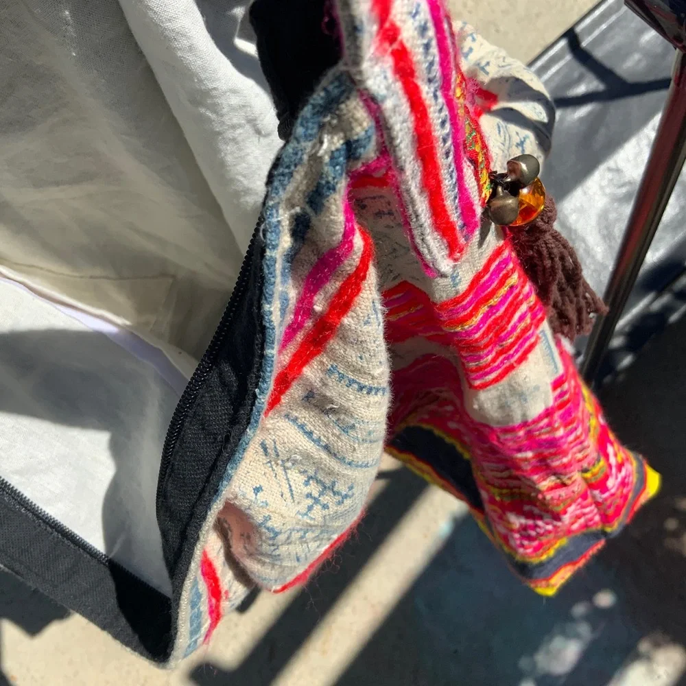 Huge boho bag vibrant colors